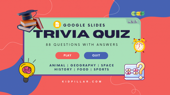 Trivia Quiz Game (with Answers) Google Slides